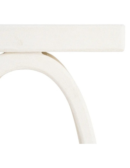Console design blanche aux formes organiques 115 cm