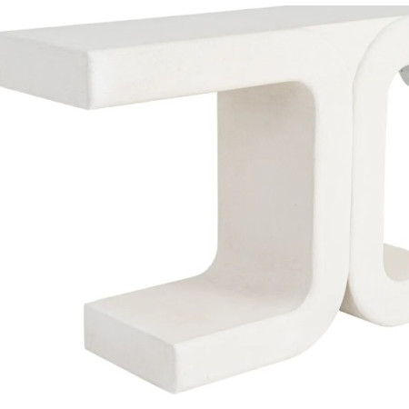 Console design blanche aux formes...