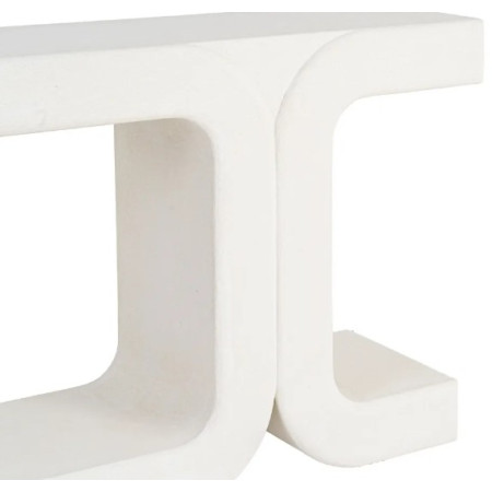 Console design blanche aux formes...