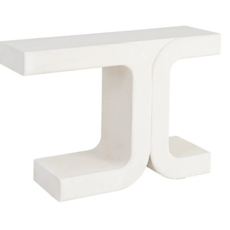 Console design blanche aux formes...