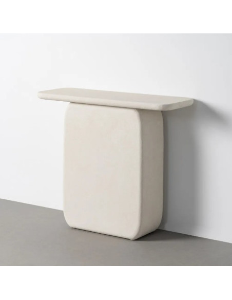Console design blanche moderne – 100 cm