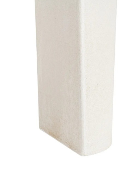 Console design blanche aux formes arrondies – 120 cm