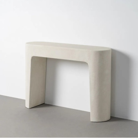 Console design blanche aux formes...