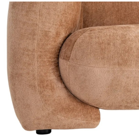 Canapé arrondi 3 places en tissu –...