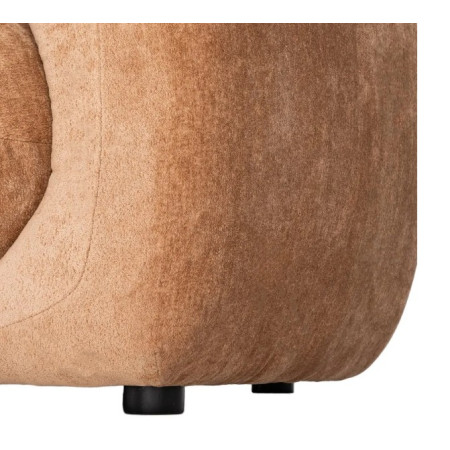 Canapé arrondi 3 places en tissu –...