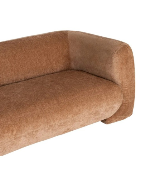 Canapé arrondi 3 places en tissu – 226 cm