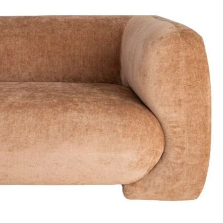 Canapé arrondi 3 places en tissu –...