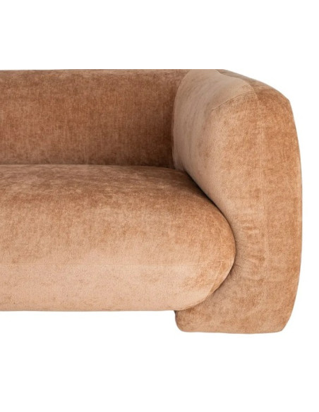 Canapé arrondi 3 places en tissu – 226 cm