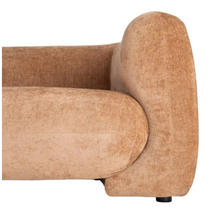 Canapé arrondi 3 places en tissu –...
