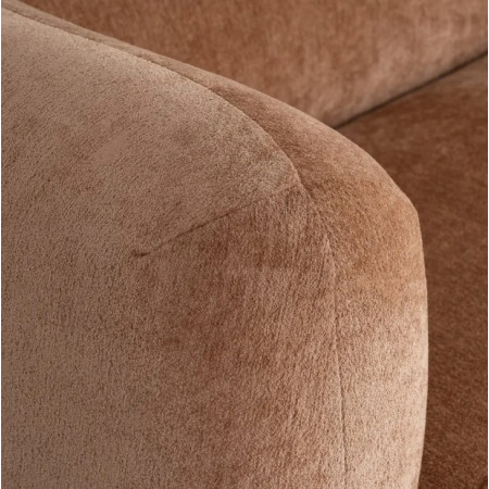 Canapé arrondi 3 places en tissu –...