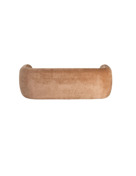 Canapé arrondi 3 places en tissu – 226 cm