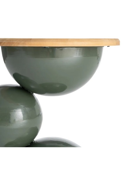Bout de canapé design en bois et métal – 2 coloris