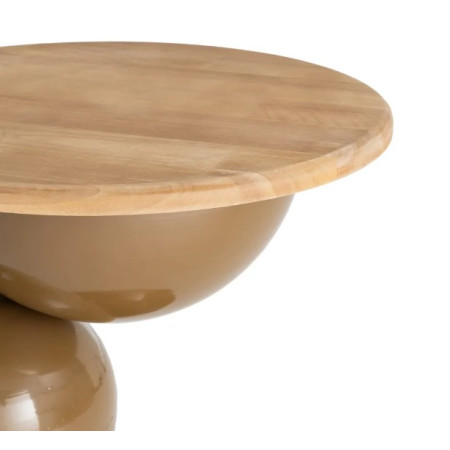 Bout de canapé design en bois et...