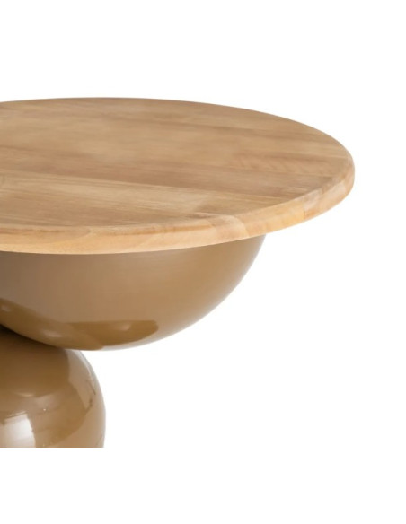 Bout de canapé design en bois et métal – 2 coloris