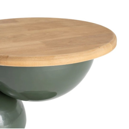 Bout de canapé design en bois et...
