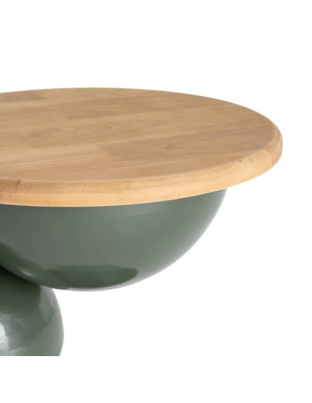 Bout de canapé design en bois et métal – 2 coloris