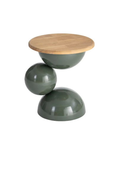 Bout de canapé design en bois et métal – 2 coloris