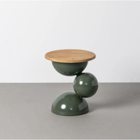 Bout de canapé design en bois et...