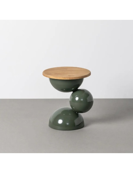 Bout de canapé design en bois et métal – 2 coloris