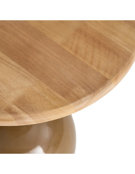 Bout de canapé design en bois et métal – 2 coloris