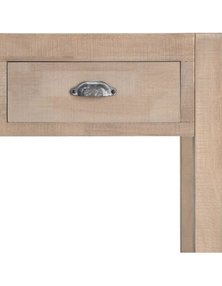 Console en bois naturel 3 tiroirs COTTAGE – 135 cm