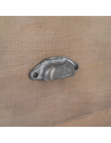Bibliothèque en bois de pin naturel COTTAGE – 180 cm