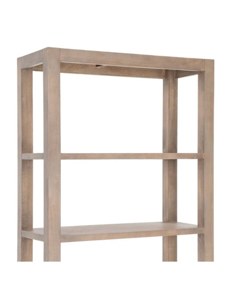 Bibliothèque en bois de pin naturel COTTAGE – 180 cm