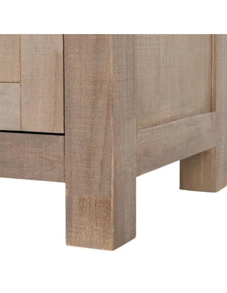 Buffet en bois de pin naturel 3 portes COTTAGE – 140 cm