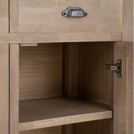 Buffet en bois de pin naturel 3...