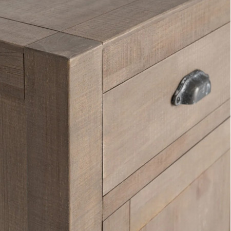 Buffet en bois de pin naturel 3...
