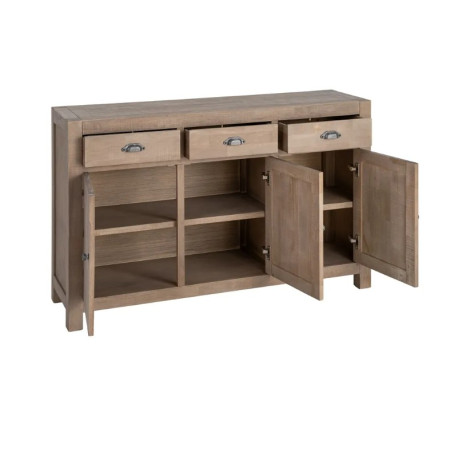 Buffet en bois de pin naturel 3...
