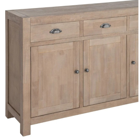 Buffet en bois de pin naturel 3...