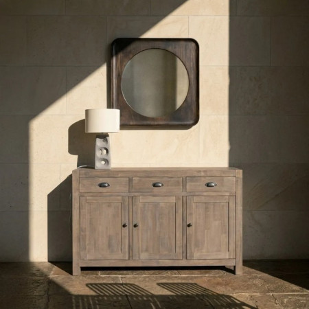 Buffet en bois de pin naturel 3...