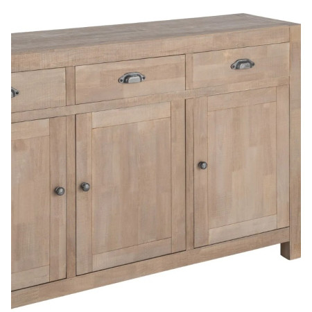 Buffet en bois de pin naturel 3...