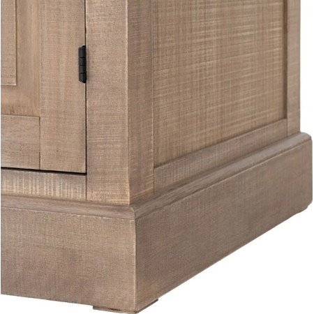 Vitrine en bois de pin naturel et...