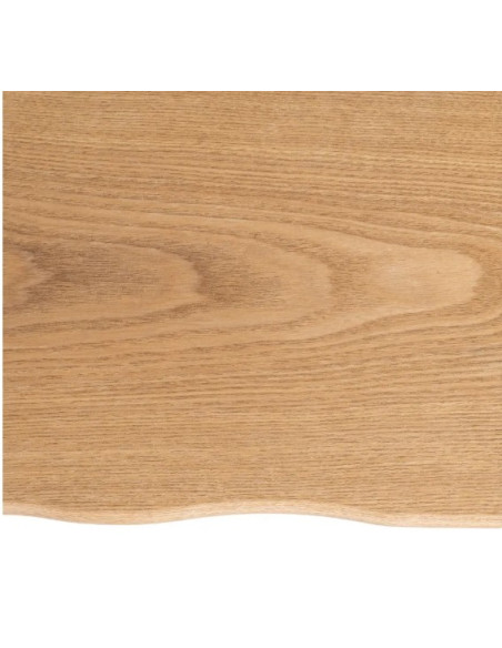 Table basse rectangulaire effet bois et métal – 110 cm