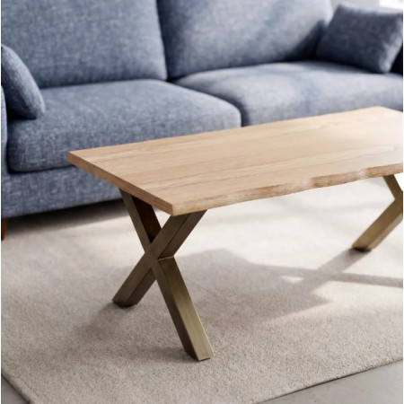 Table basse rectangulaire effet bois...