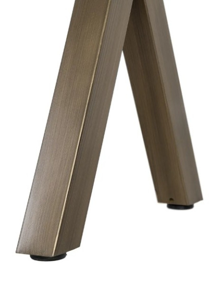 Console bois et métal 110 cm – Piètement croisé