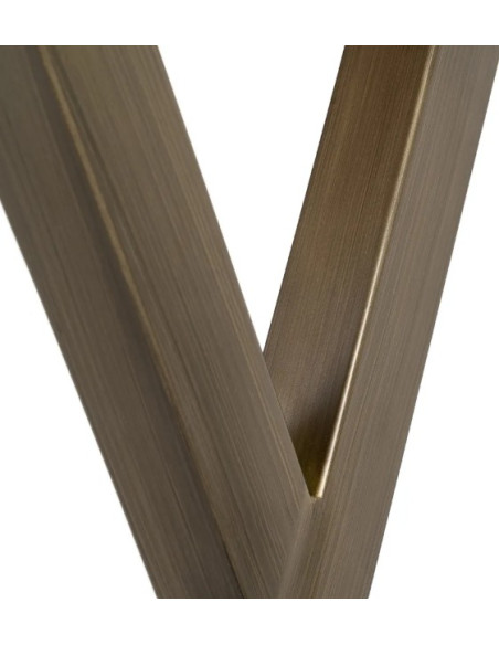 Console bois et métal 110 cm – Piètement croisé