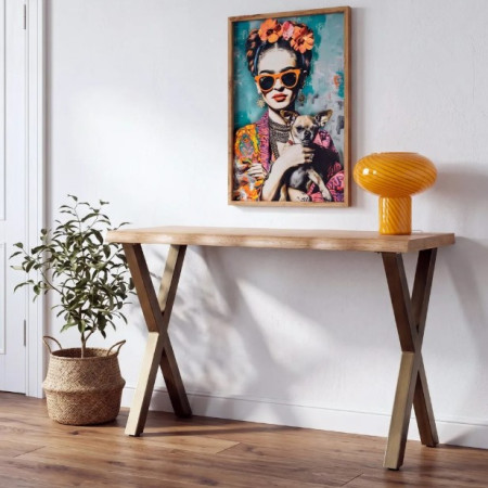 Console bois et métal 110 cm –...