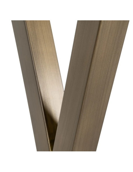 Table haute bois et métal 110 cm – Piètement croisé