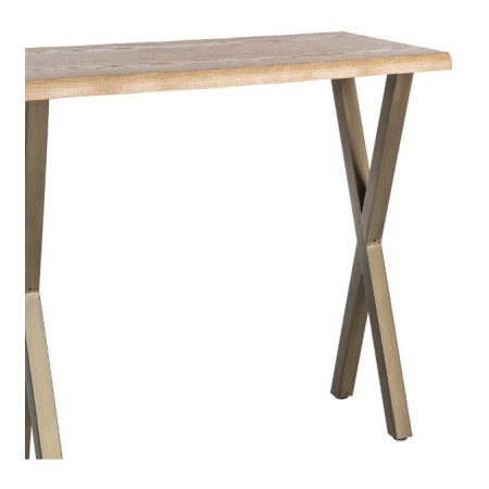 Table haute bois et métal 110 cm –...