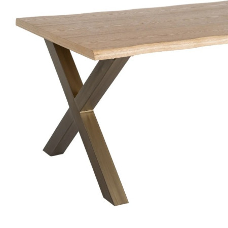 Table à manger bois et métal 180 cm –...