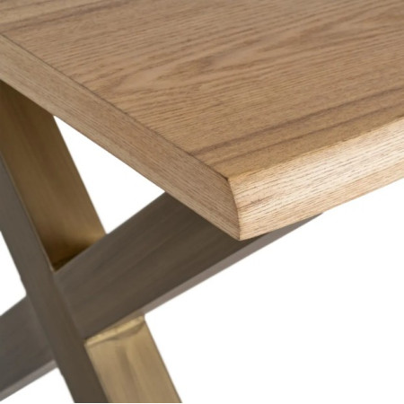 Table à manger bois et métal 180 cm –...