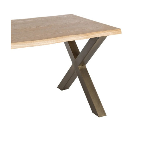 Table à manger bois et métal 180 cm –...
