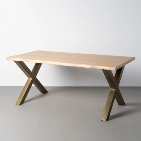 Table à manger bois et métal 180 cm –...