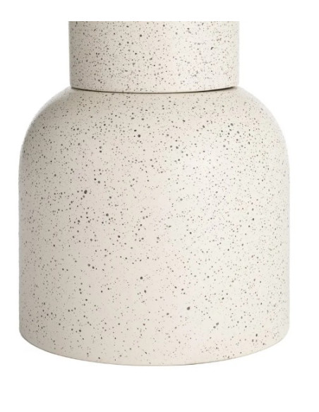 Table d'Appoint Ronde Blanche en Métal – 2 Tailles
