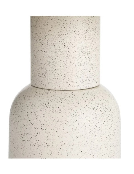 Table d'Appoint Ronde Blanche en Métal – 2 Tailles