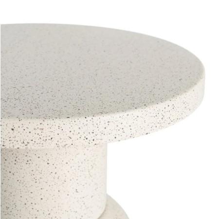 Table d'Appoint Ronde Blanche en...