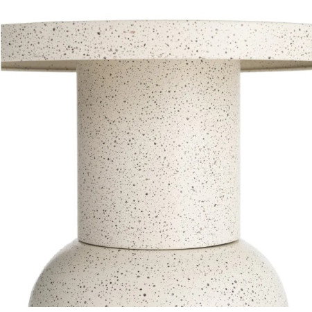 Table d'Appoint Ronde Blanche en...